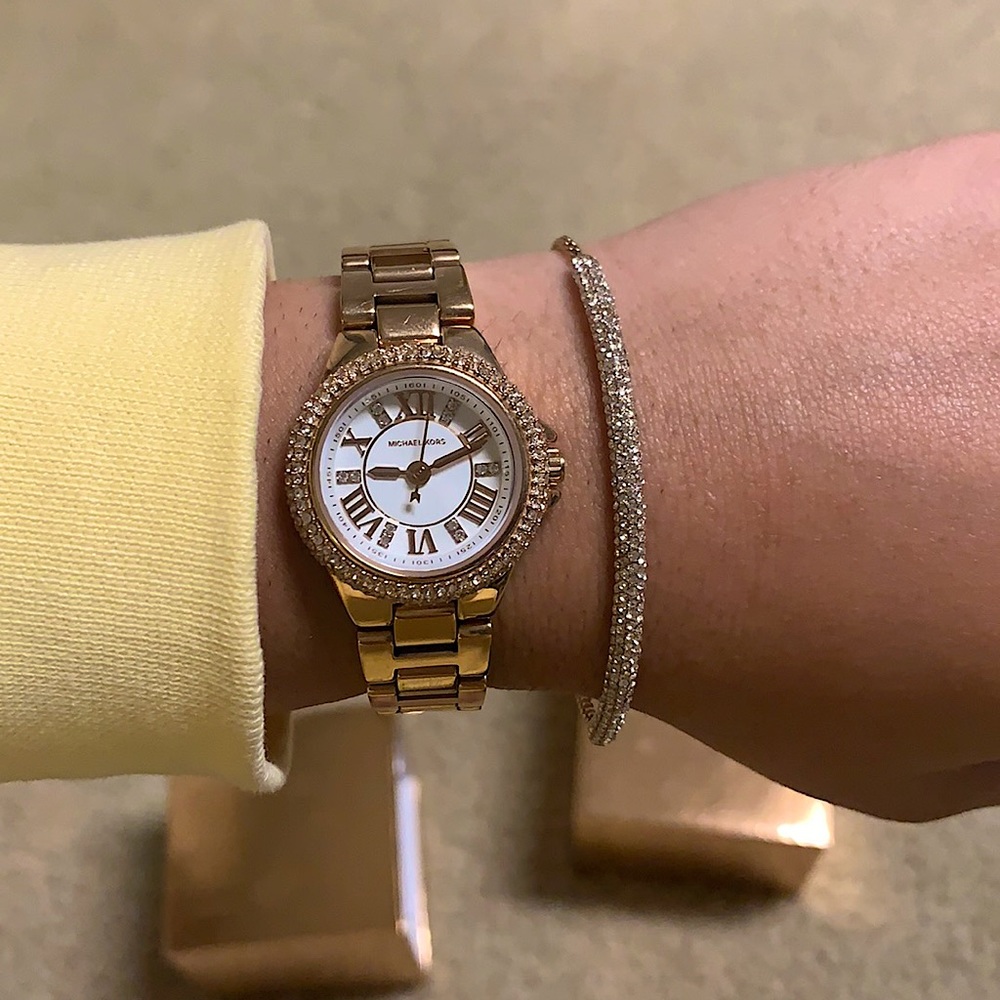 Michael Kors | Rose Gold Watch & Diamond Bracelet